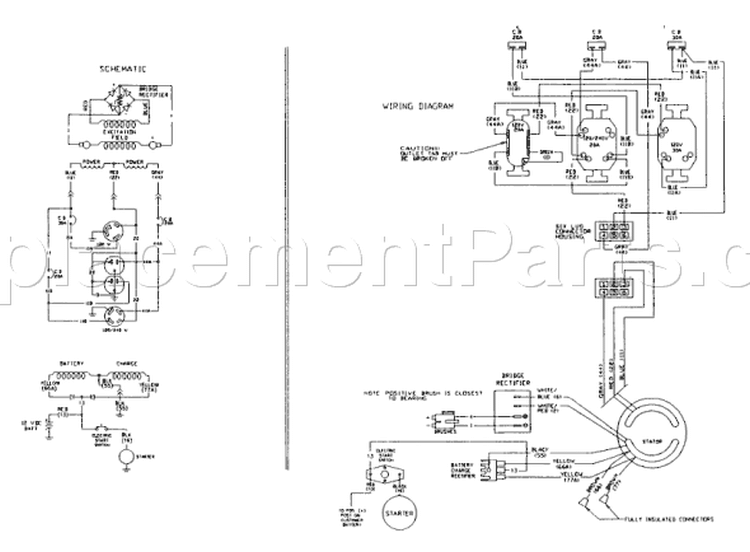 Page B Diagram and Parts List for 9487-0 C5000 Briggs and Stratton Generator